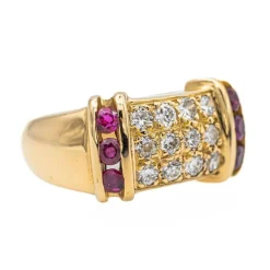 Bague Cocktail Or jaune Diamant
