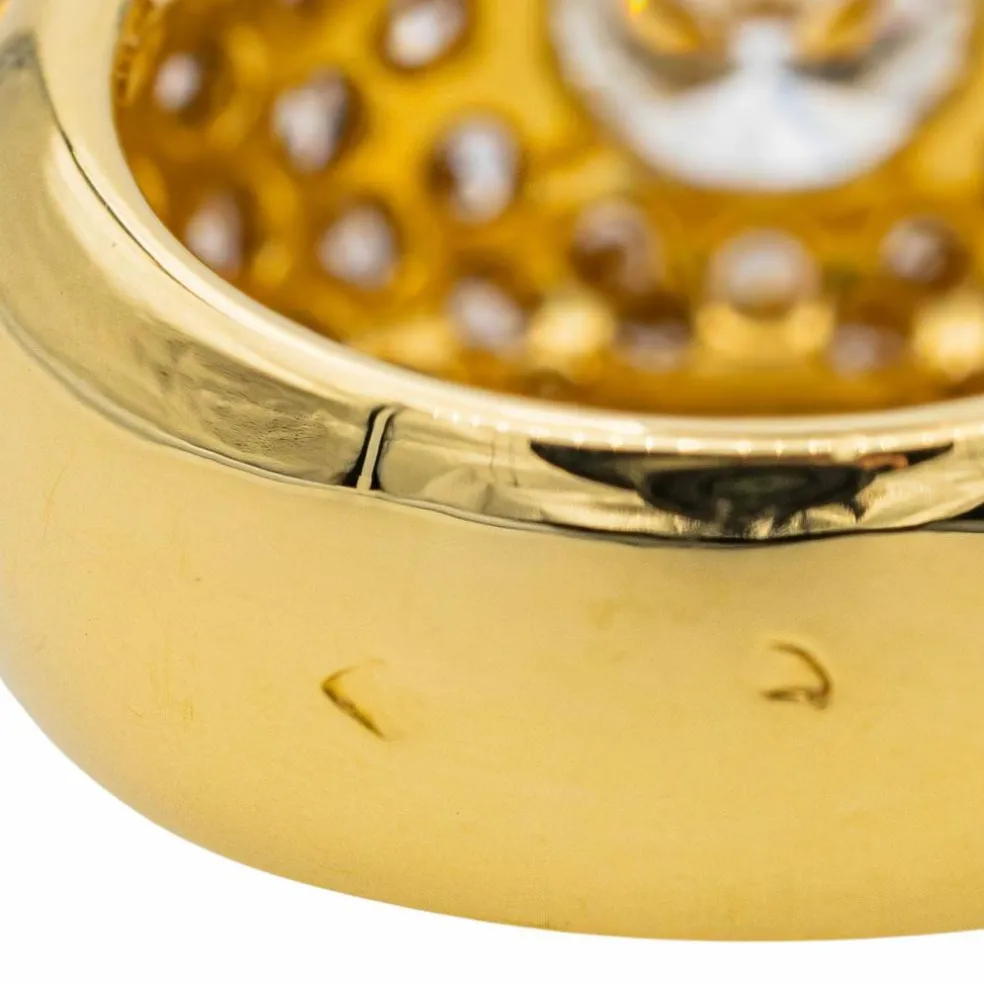 Bague Cocktail Or jaune Diamant