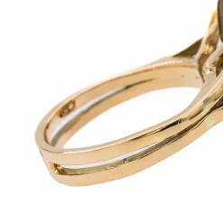 Bague Cocktail Or jaune Quartz fumé