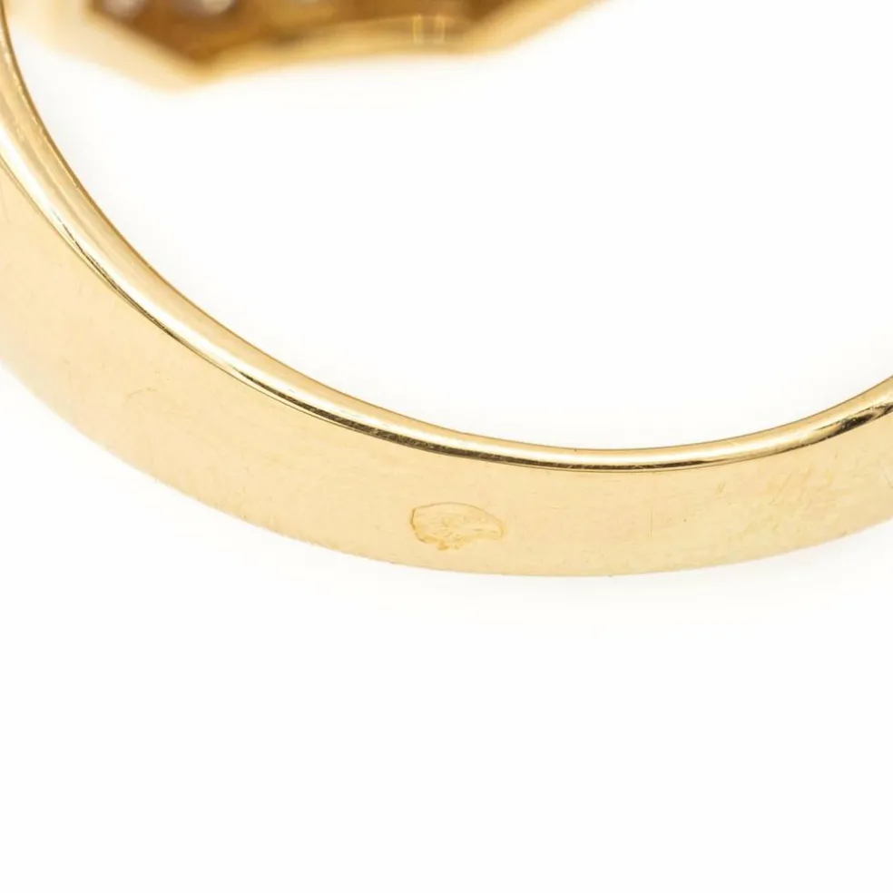 Bague Cocktail Or jaune Saphir