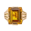 Bague Cocktail Or rose Citrine