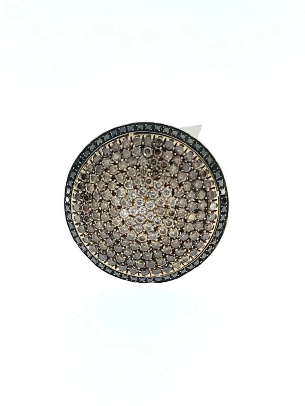 Bague Cocktail Piero Milano Or Rose 3,50 ct Diamants Certifiés IGI