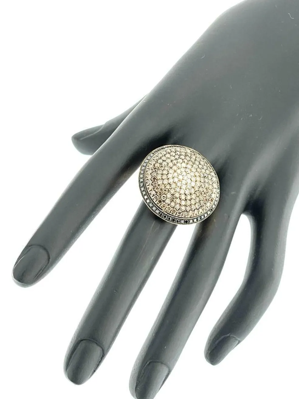 Bague Cocktail Piero Milano Or Rose 3,50 ct Diamants Certifiés IGI