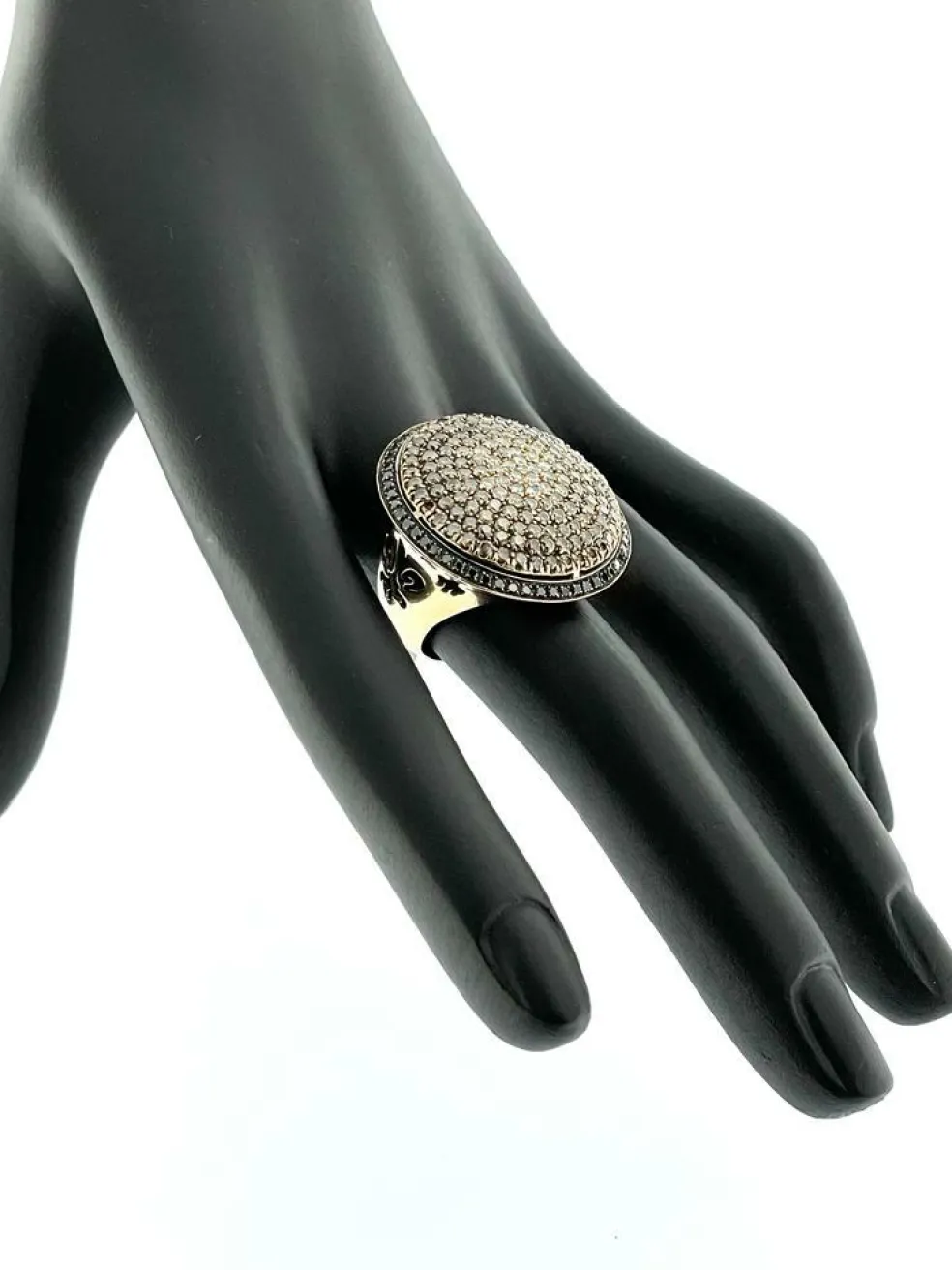 Bague Cocktail Piero Milano Or Rose 3,50 ct Diamants Certifiés IGI