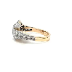 Bague Cocktail Rétro Or Diamant
