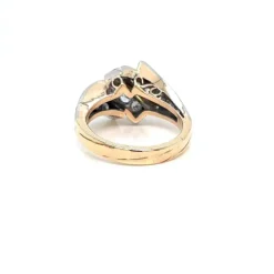 Bague Cocktail Rétro Or Diamant