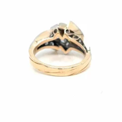 Bague Cocktail Rétro Or Diamant