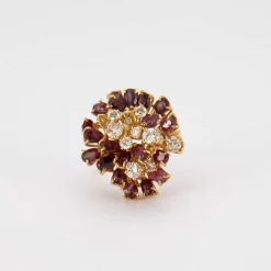 Bague cocktail Rubis et Diamants
