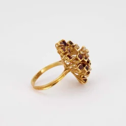 Bague cocktail Rubis et Diamants