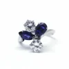 Bague Cocktail saphirs et diamants
