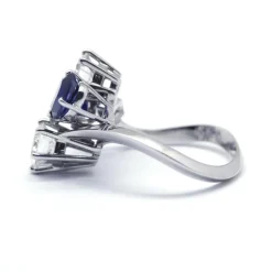Bague Cocktail saphirs et diamants