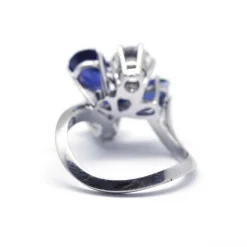 Bague Cocktail saphirs et diamants