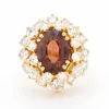 Bague Cocktail Vintage, Tourmaline et Diamants