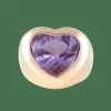 Bague Coeur Améthyste