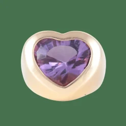 Bague Coeur Améthyste