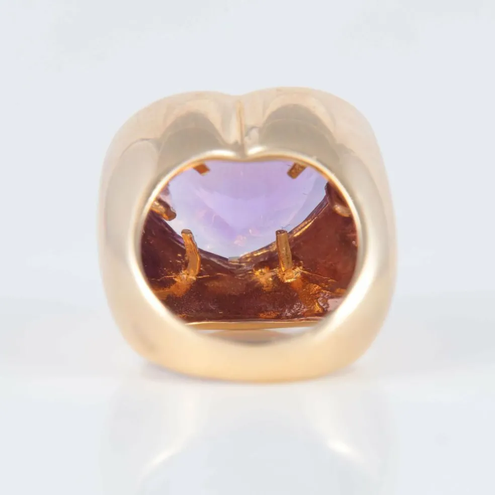 Bague Coeur Améthyste