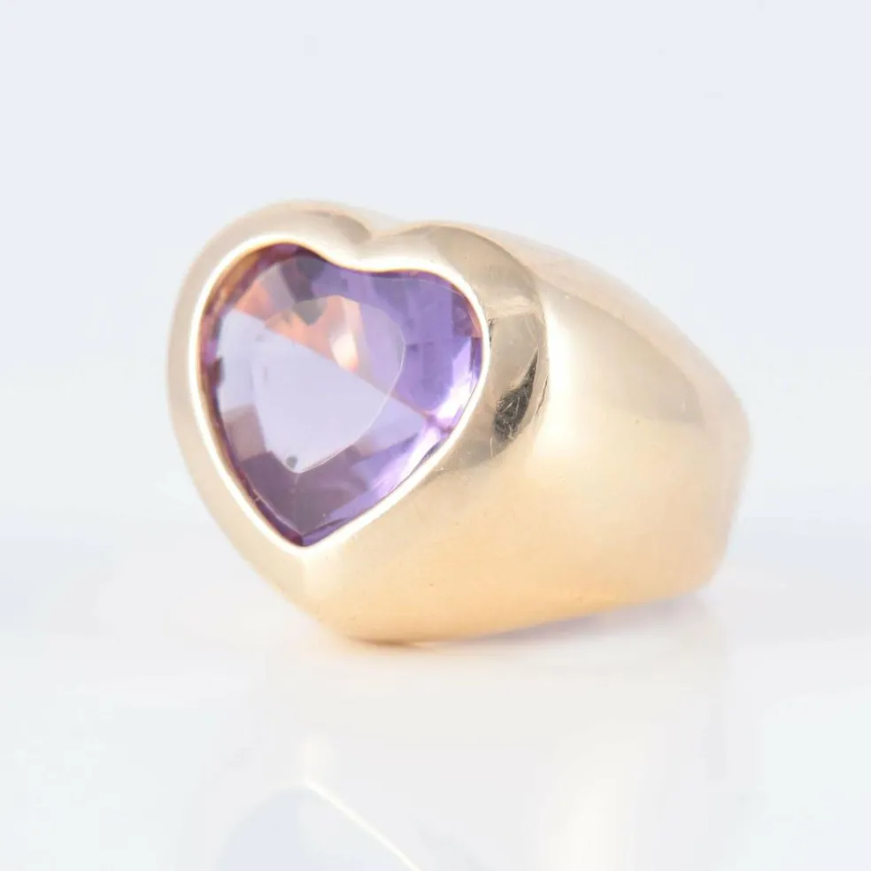 Bague Coeur Améthyste