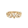 Bague Coeur Diamant Vintage Or Jaune
