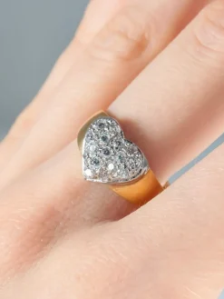 Bague Coeur Diamants