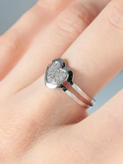 Bague Coeur Diamants