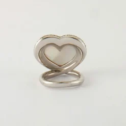 Bague Coeur Diamants Nacre