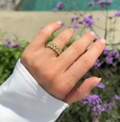 Bague coeur or jaune
