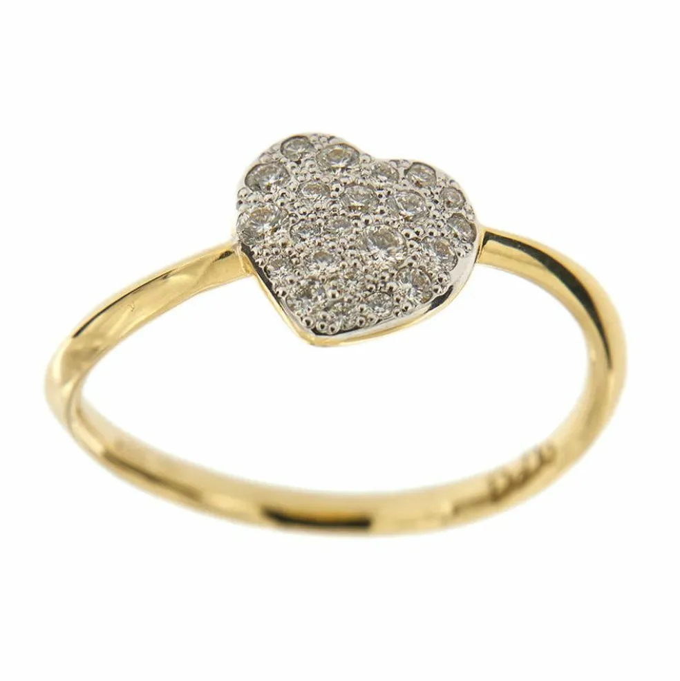 Bague coeur précieux