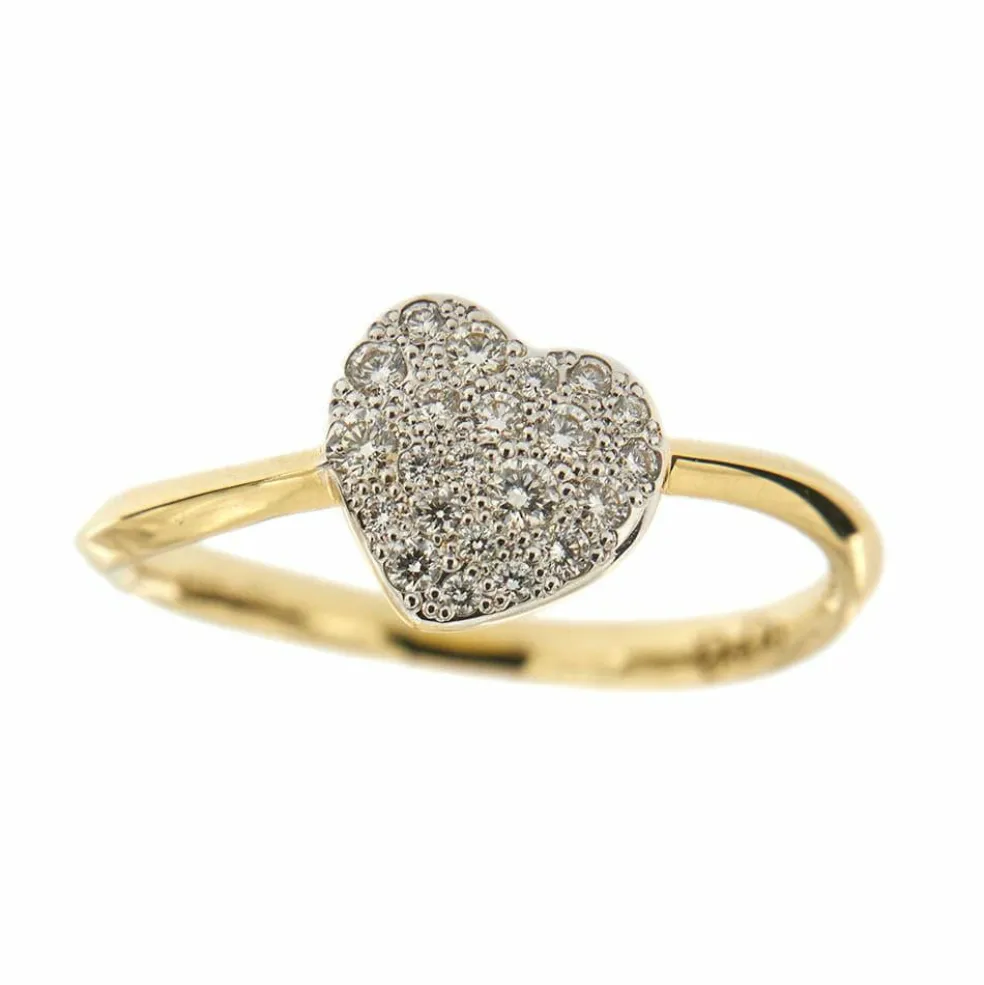 Bague coeur précieux