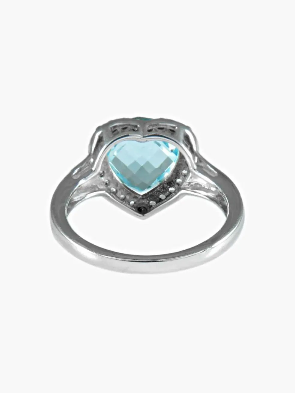 Bague COEUR topaze et argent