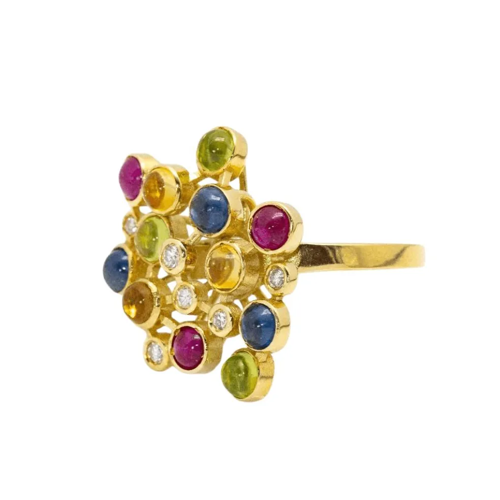 Bague COLOR BUBBLES en Or et Diamants