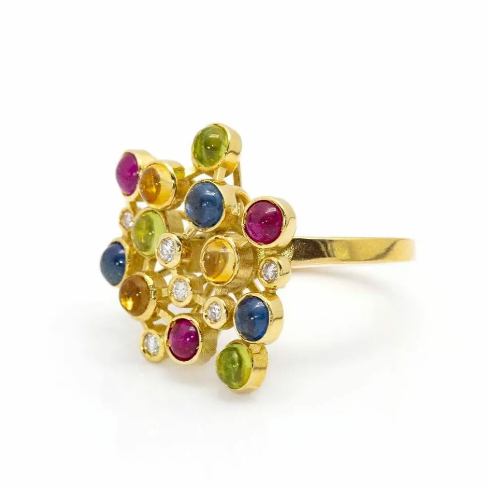 Bague COLOR BUBBLES en Or et Diamants