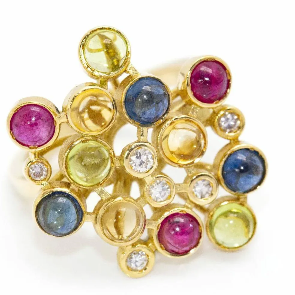 Bague COLOR BUBBLES en Or et Diamants