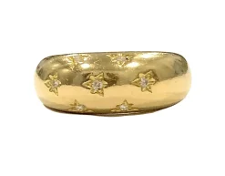 Bague constellation en Or jaune & diamants