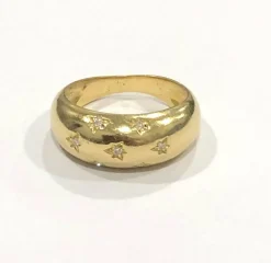 Bague constellation en Or jaune & diamants