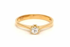 Bague Contemporaine or jaune diamant