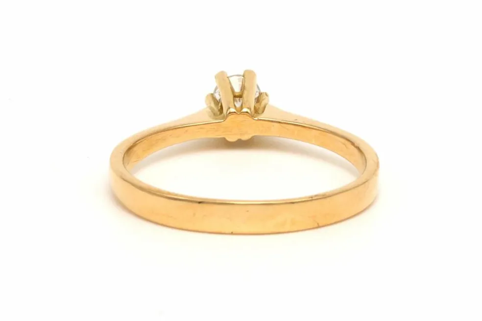 Bague Contemporaine or jaune diamant