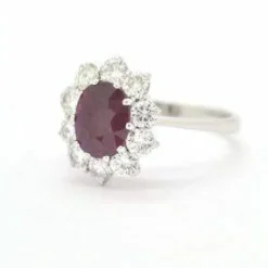 Bague contour avec rubis du Mozambique