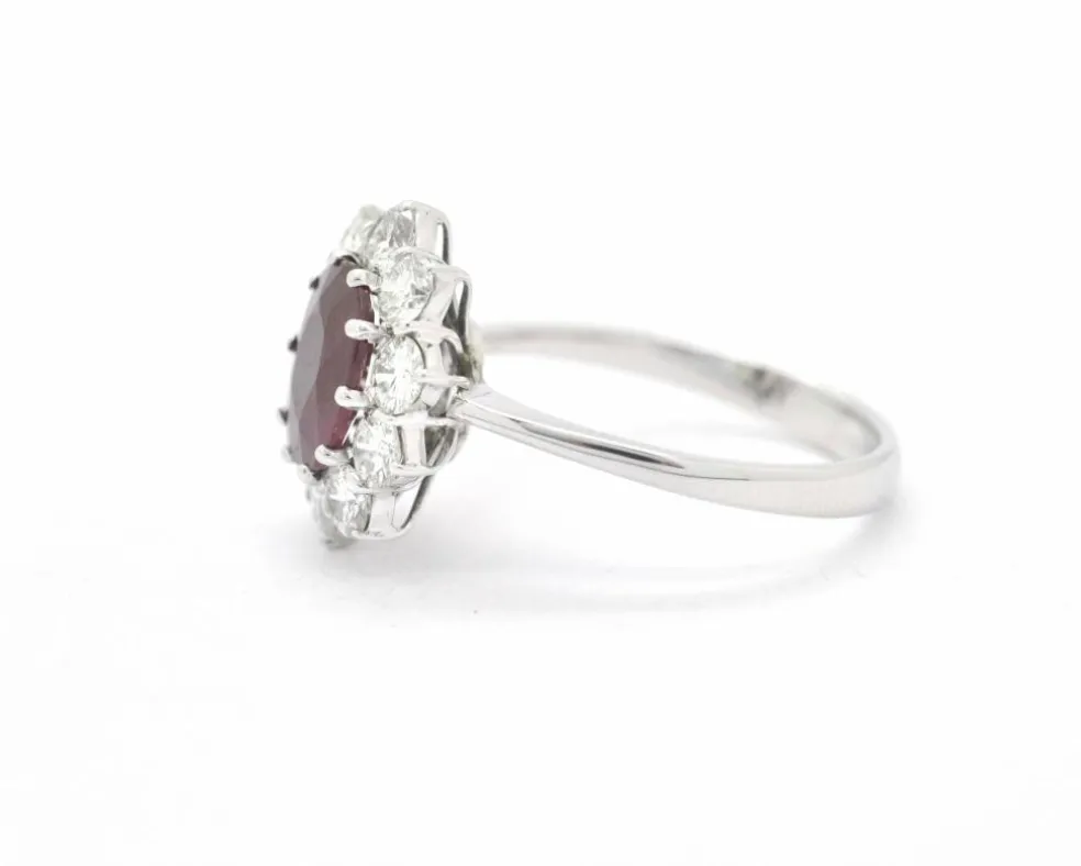 Bague contour avec rubis du Mozambique