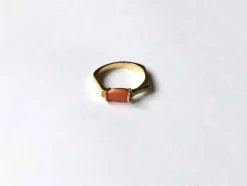Bague Corail & diamants