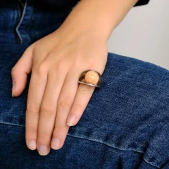 Bague Corail Argent