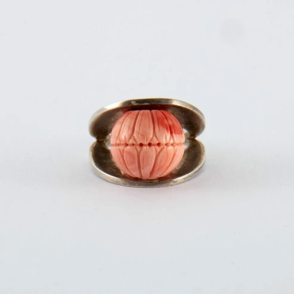 Bague Corail Argent