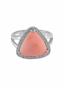 Bague Corail Peau d'Ange