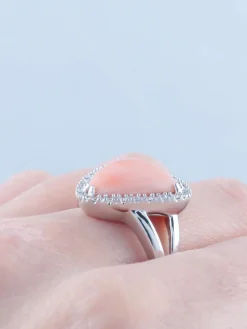 Bague Corail Peau d'Ange