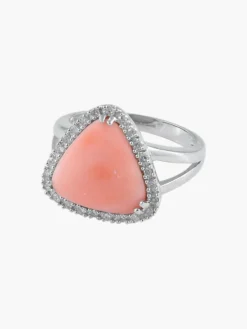 Bague Corail Peau d'Ange