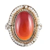 Bague cornaline, perles