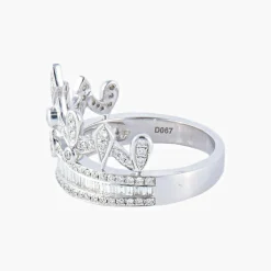 Bague Couronne Diamants