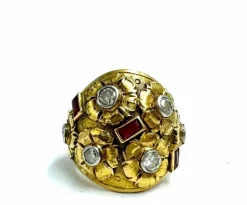 Bague Cozzolino diamants et rubis
