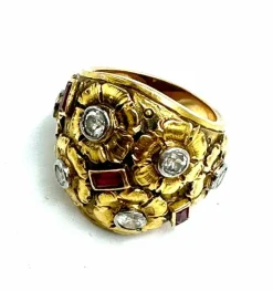 Bague Cozzolino diamants et rubis