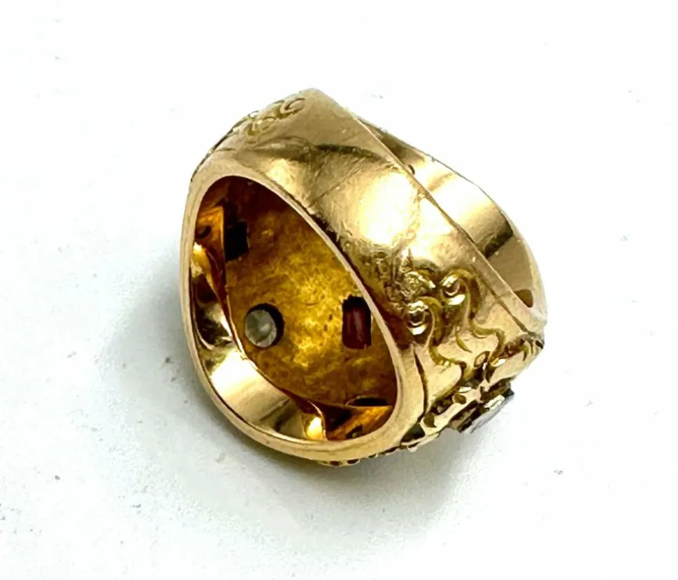 Bague Cozzolino diamants et rubis