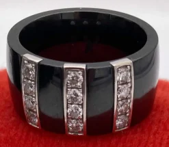 Bague Céramique et Diamants
